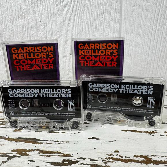 Garrison Keillor's Comedy Theater Vintage Cassette Tape Set of 2 1994-1996 Vtg - Picture 8 of 8